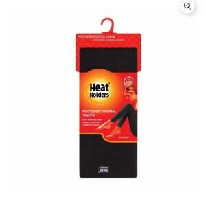 NWOT Women's Heat Holders Footless Thermal Tights Black XS